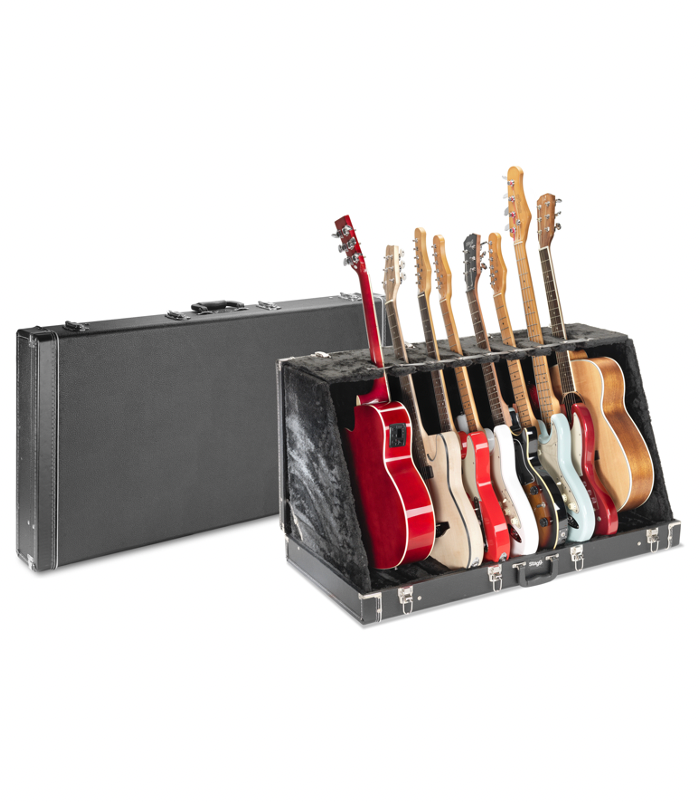 Guitar Stand Case for 8 Electric or 4 Acoustic Guitars